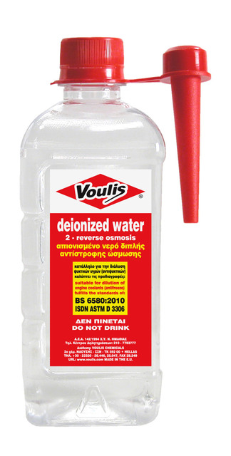 deionized water